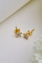 Heliophilia Silver Pendientes de Plata de Ley 925 en Color Oro
